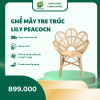 Ghế mây tre trúc Lily Peacook